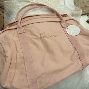 Pink Canvas Tote Bag